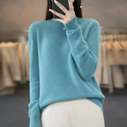Maglione da donna caldo Rundhals Strickpullover invernale