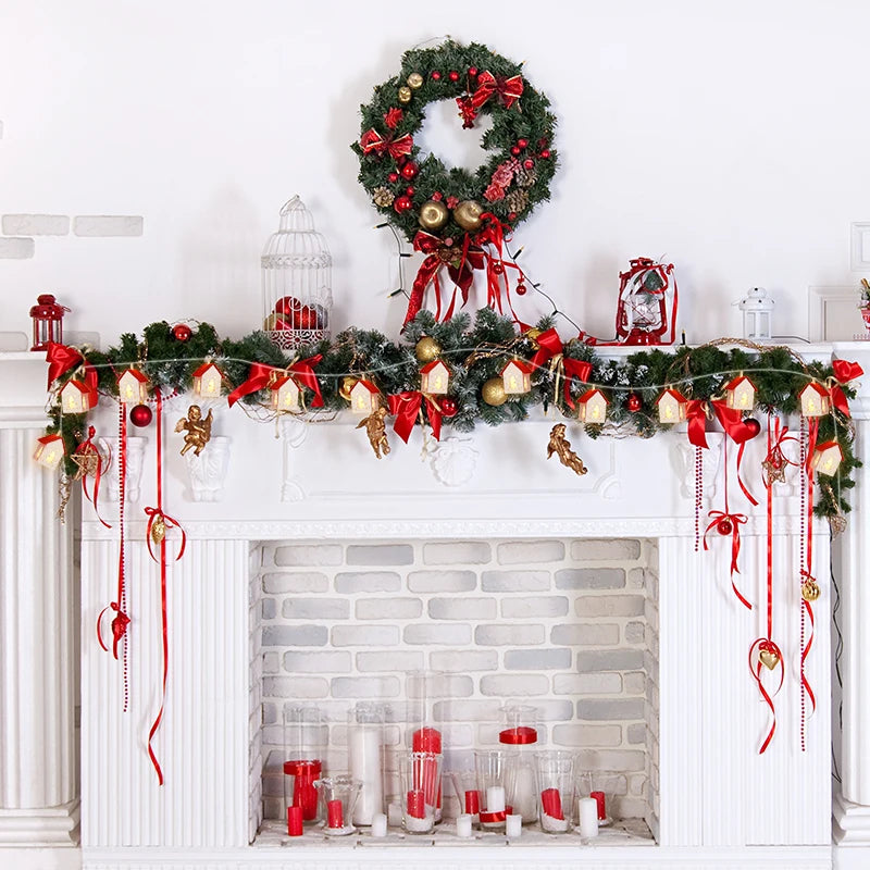 Casette di Natale in legno con luci LED - GlowHouse