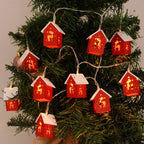Casette di Natale in legno con luci LED - GlowHouse