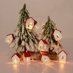Casette di Natale in legno con luci LED - GlowHouse