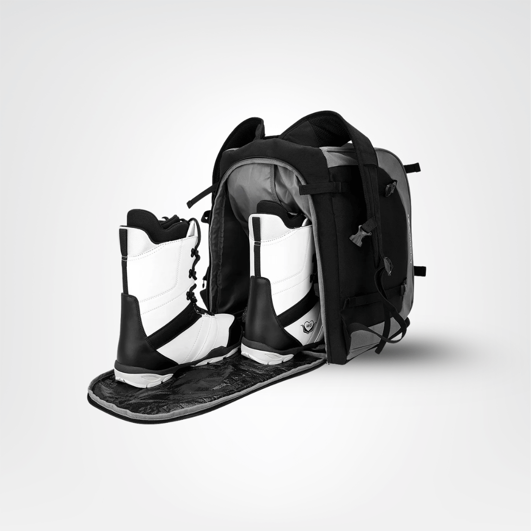Zaino da sci 65L | Borsa per scarponi da sci con scomparto per casco e scomparto per maschera | Tessuto Oxford, spallacc