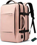Zaino da viaggio impermeabile espandibile 26–45L con scomparto laptop e modalità borsone