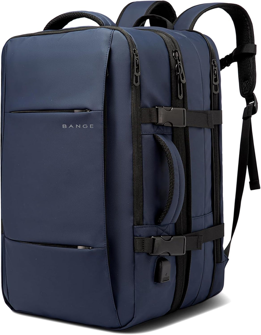 Zaino da viaggio impermeabile espandibile 26–45L con scomparto laptop e modalità borsone