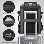 Zaino da viaggio impermeabile espandibile 26–45L con scomparto laptop e modalità borsone