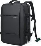 Zaino da viaggio impermeabile espandibile 26–45L con scomparto laptop e modalità borsone
