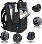 Zaino da viaggio impermeabile espandibile 26–45L con scomparto laptop e modalità borsone