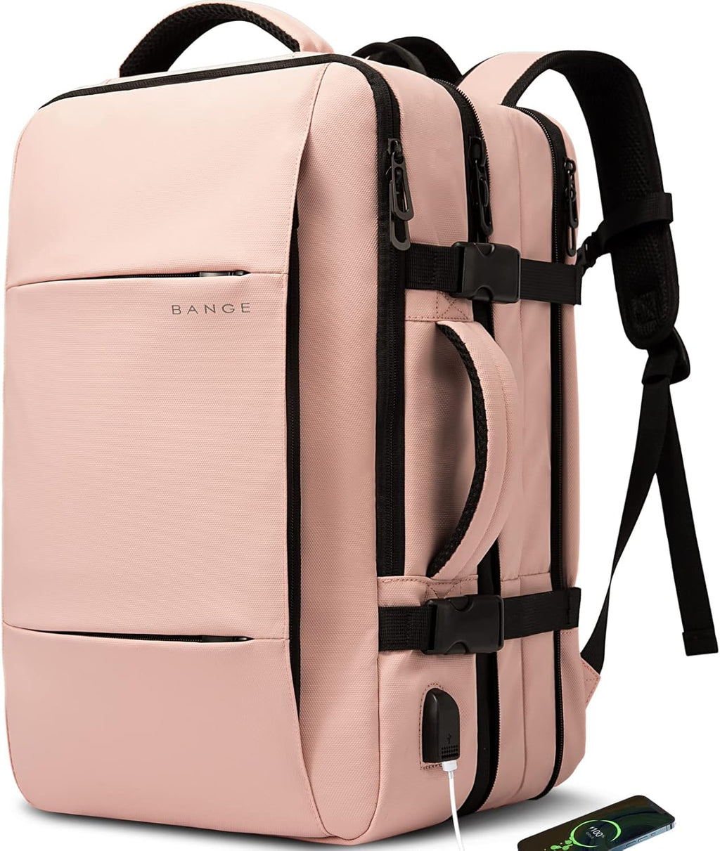 Zaino da viaggio impermeabile espandibile 26–45L con scomparto laptop e modalità borsone