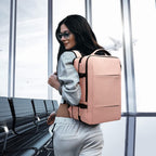 Zaino da viaggio impermeabile espandibile 26–45L con scomparto laptop e modalità borsone